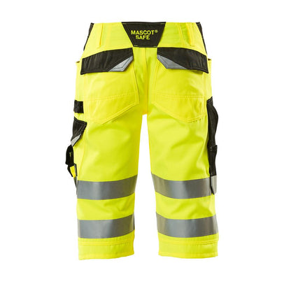 MASCOT® Luton trekvartsbyxa, hi-vis gul/svart