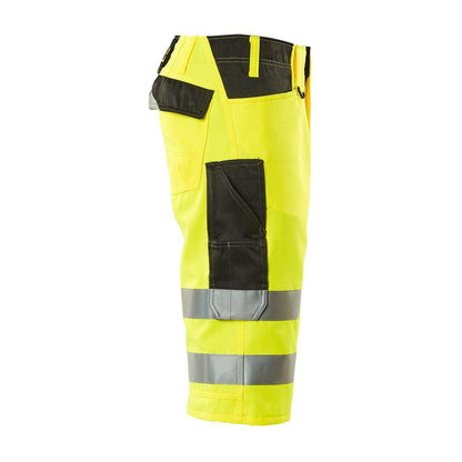 MASCOT® Luton trekvartsbyxa, hi-vis gul/svart