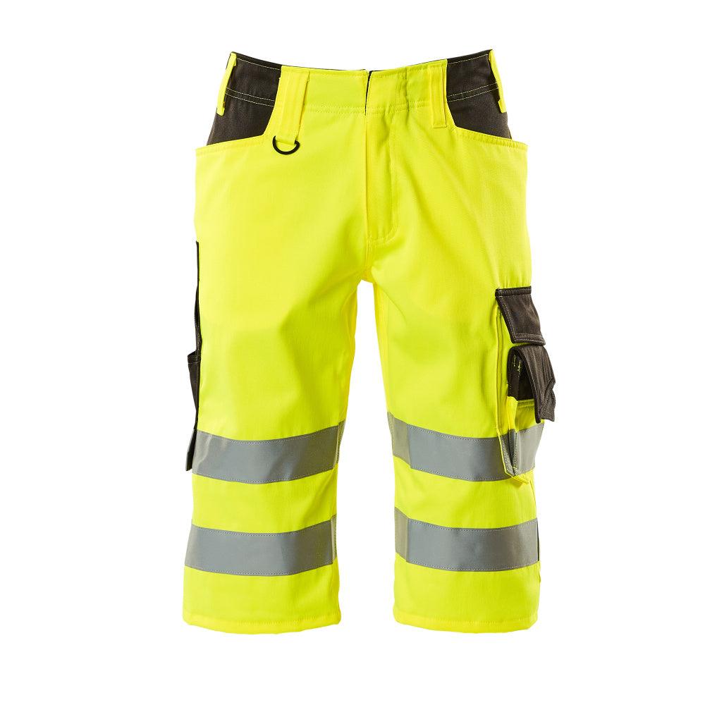 MASCOT® Luton trekvarts byxa, hi-vis gul/mörk antracit