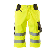 MASCOT® Luton trekvarts byxa, hi-vis gul/mörk antracit