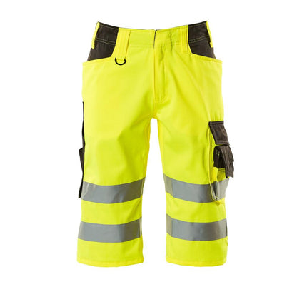 MASCOT® Luton trekvarts byxa, hi-vis gul/mörk antracit