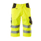 MASCOT® Luton trekvarts byxa, hi-vis gul/mörk antracit
