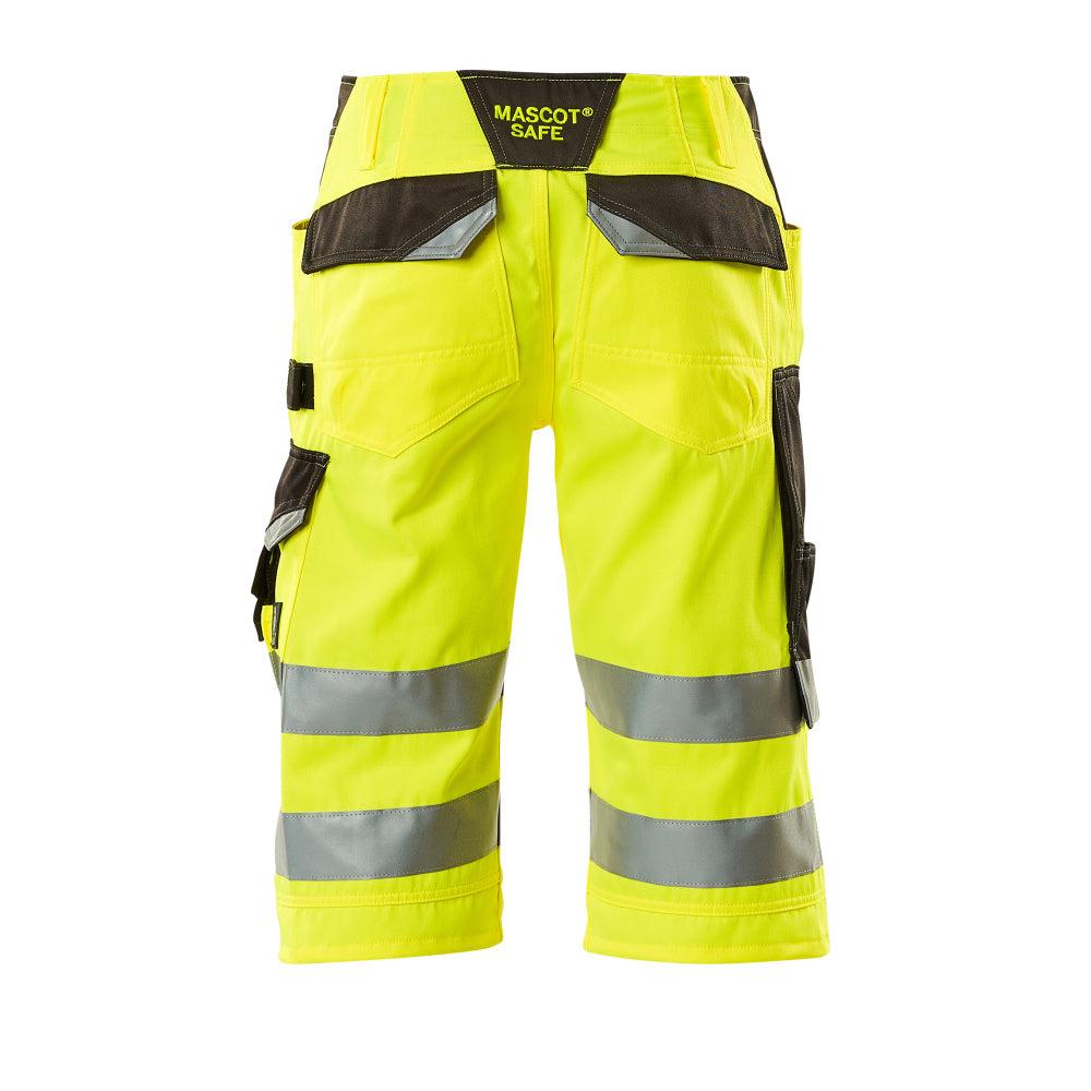 MASCOT® Luton trekvarts byxa, hi-vis gul/mörk antracit
