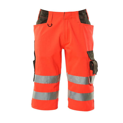 MASCOT® Luton trekvartsbyxa, hi-vis röd/mörk antracit