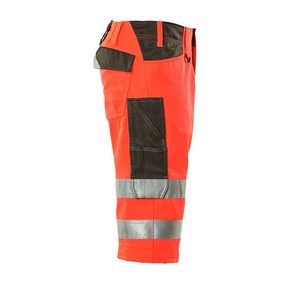 MASCOT® Luton trekvartsbyxa, hi-vis röd/mörk antracit