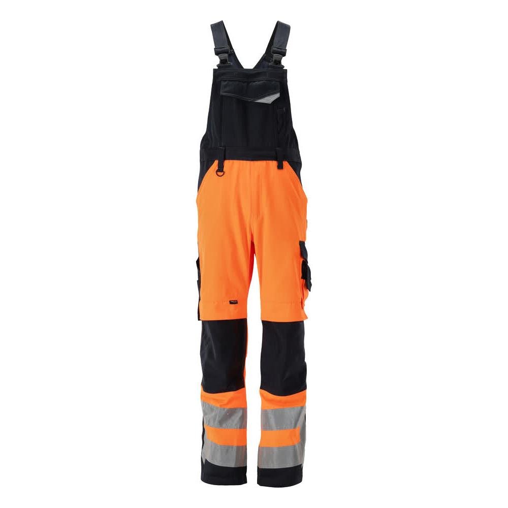 MASCOT® Newcastle byxbyxor, hi-vis orange/svart-blå