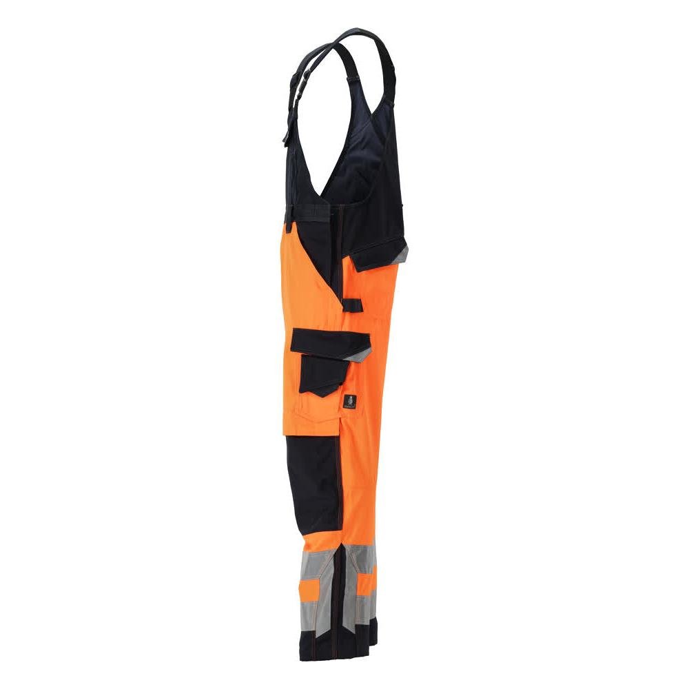 MASCOT® Newcastle byxbyxor, hi-vis orange/svart-blå