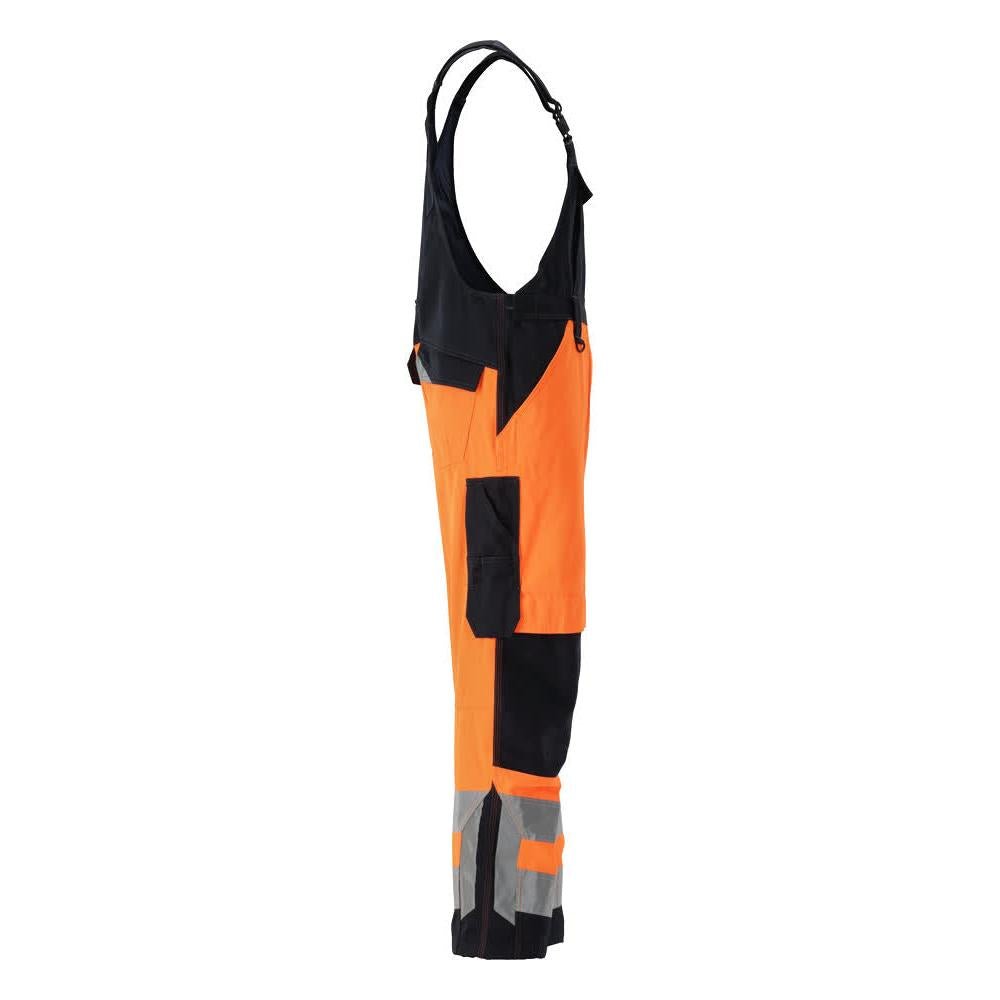 MASCOT® Newcastle byxbyxor, hi-vis orange/svart-blå