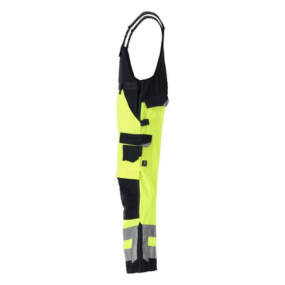 MASCOT® Newcastle byxbyxor, hi-vis gul/svart-blå