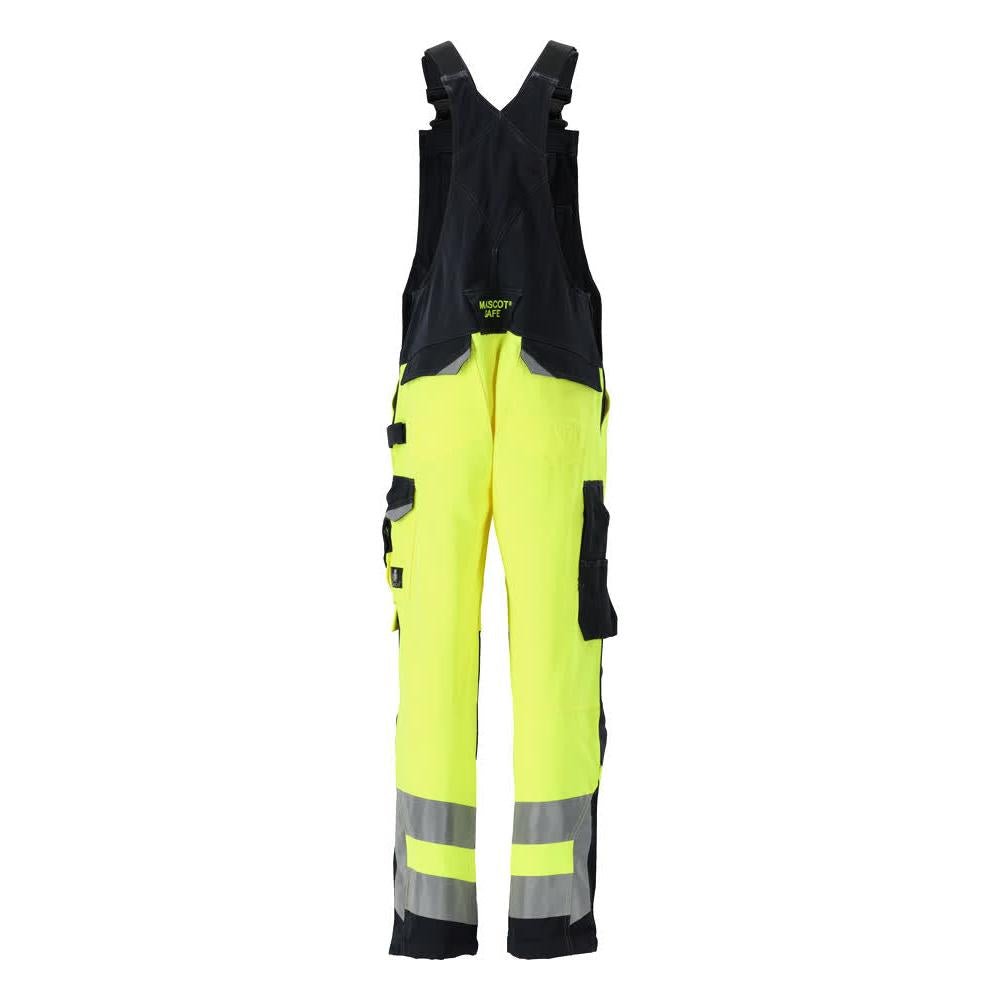 MASCOT® Newcastle byxbyxor, hi-vis gul/svart-blå