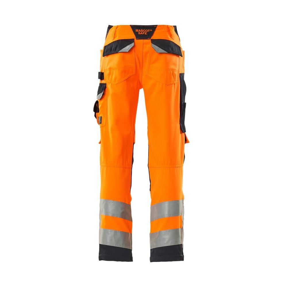 MASCOT® Kendal byxa, hi-vis orange/svart-blå