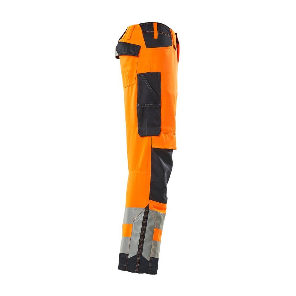MASCOT® Kendal byxa, hi-vis orange/svart-blå