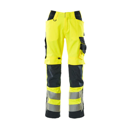 MASCOT® Kendal byxa, hi-vis gul/svart-blå