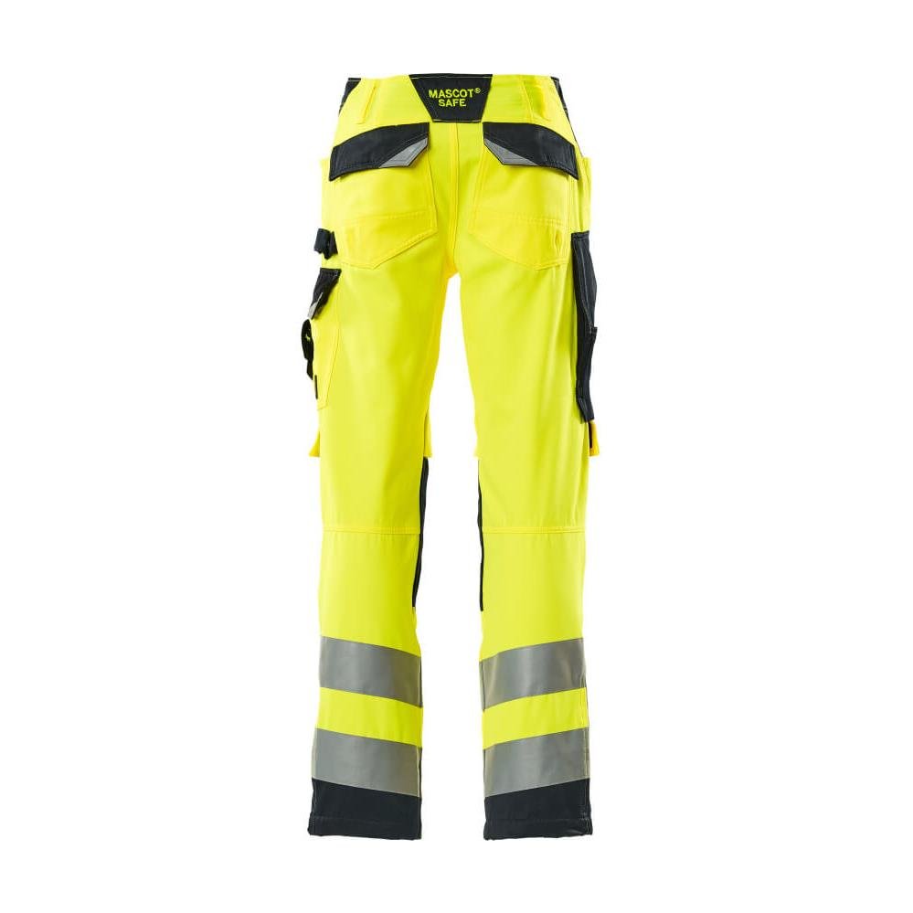 MASCOT® Kendal byxa, hi-vis gul/svart-blå