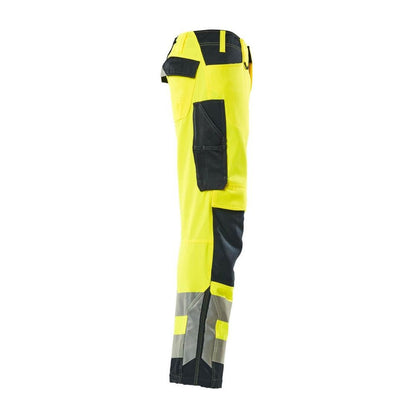 MASCOT® Kendal byxa, hi-vis gul/svart-blå
