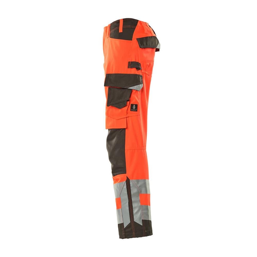 MASCOT® Kendal byxa, hi-vis röd/mörk antracit