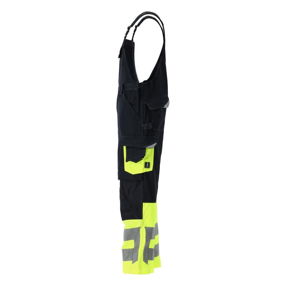 MASCOT® Sunderland byxbyxor, svart blå/hi-vis gul