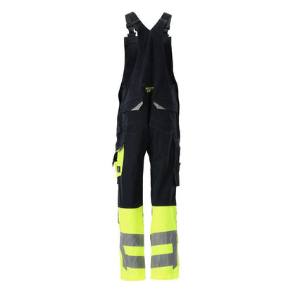 MASCOT® Sunderland byxbyxor, svart blå/hi-vis gul