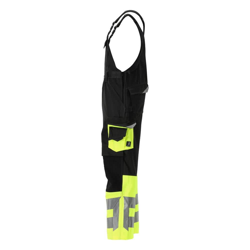 MASCOT® Sunderland byxbyxor, svart/hi-vis gul