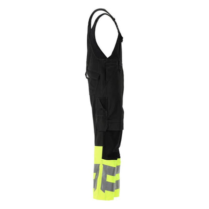 MASCOT® Sunderland byxbyxor, svart/hi-vis gul