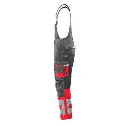 MASCOT® Sunderland byxbyxor, mörk antracit/hi-vis-röd