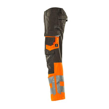 MASCOT® Leeds byxor, mörk antracit/hi-vis orange