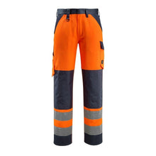 MASCOT® Maitland byxor, hi-vis orange/svart-blå