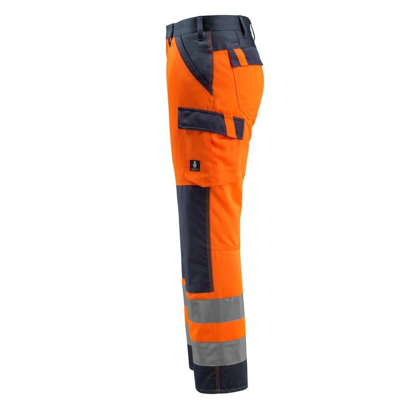 MASCOT® Maitland byxor, hi-vis orange/svart-blå