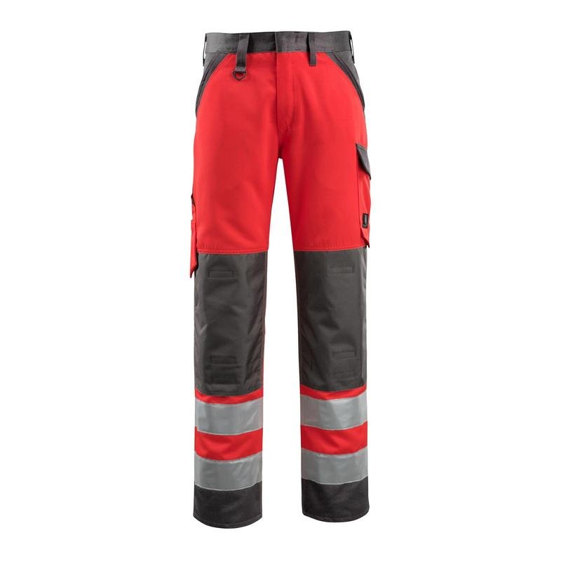 MASCOT® Maitland byxor, hi-vis röd/mörk antracit
