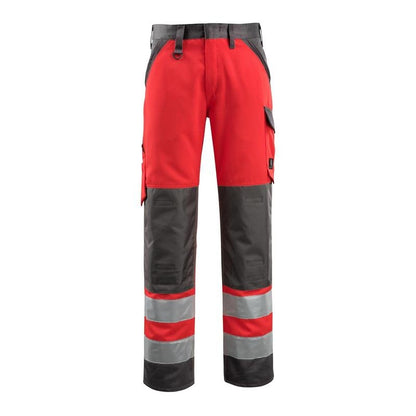 MASCOT® Maitland byxor, hi-vis röd/mörk antracit