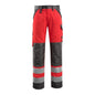 MASCOT® Maitland byxor, hi-vis röd/mörk antracit