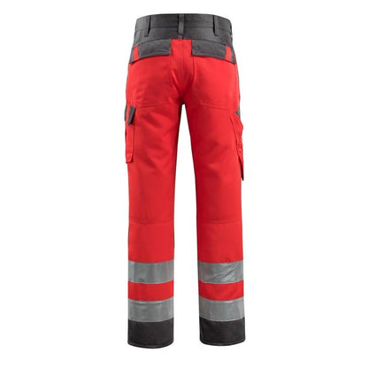MASCOT® Maitland byxor, hi-vis röd/mörk antracit