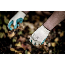 NITRAS GRIP, latexhandskar, gul/grön