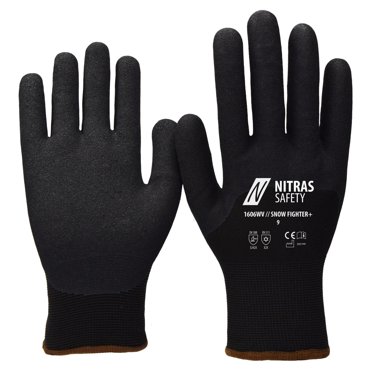 NITRAS SNOW FIGHTER+, vinterhandskar, svarta