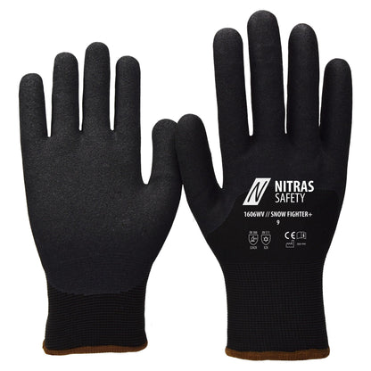 NITRAS SNOW FIGHTER+, vinterhandskar, svarta