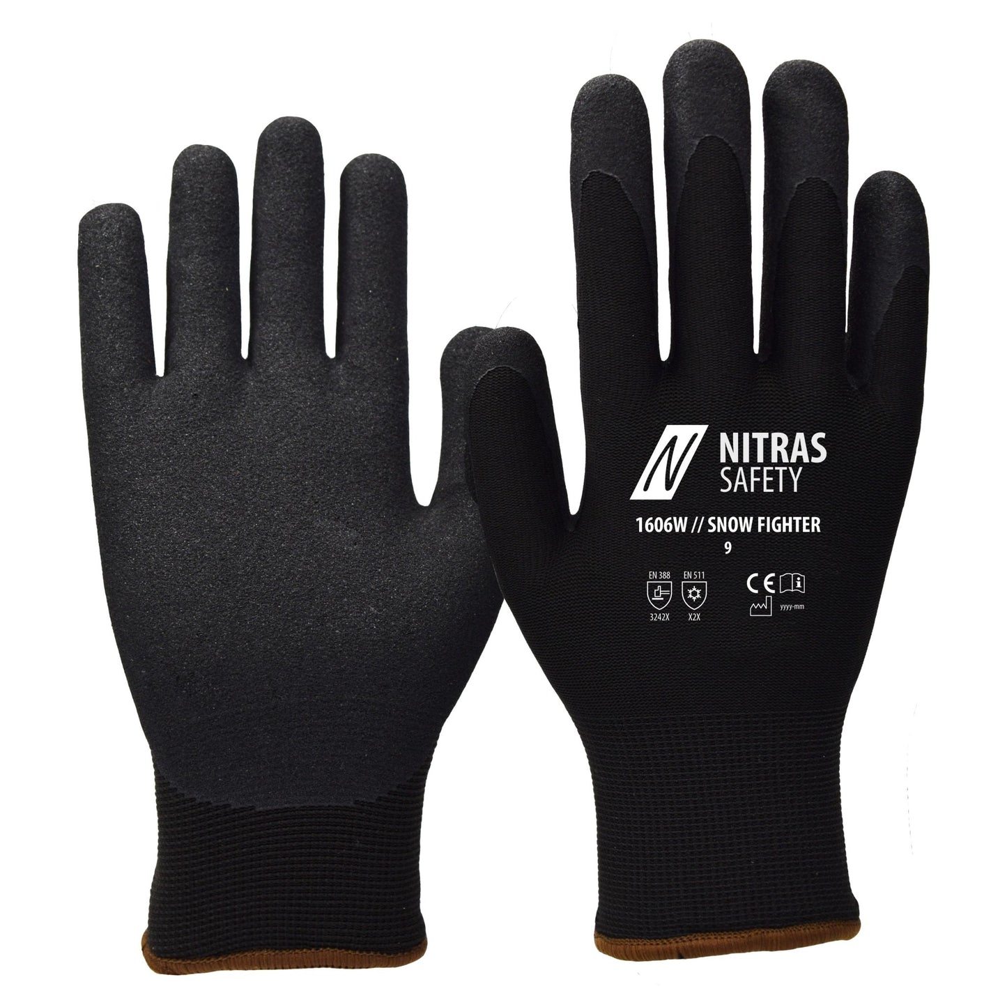 NITRAS SNOW FIGHTER, vinterhandskar, svarta