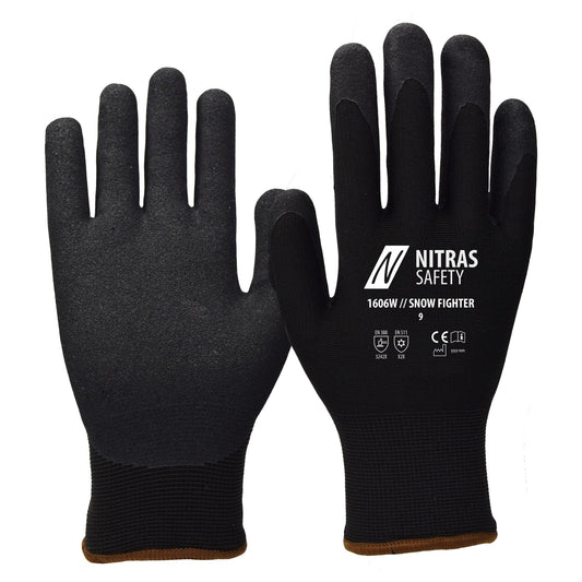NITRAS SNOW FIGHTER, vinterhandskar, svarta