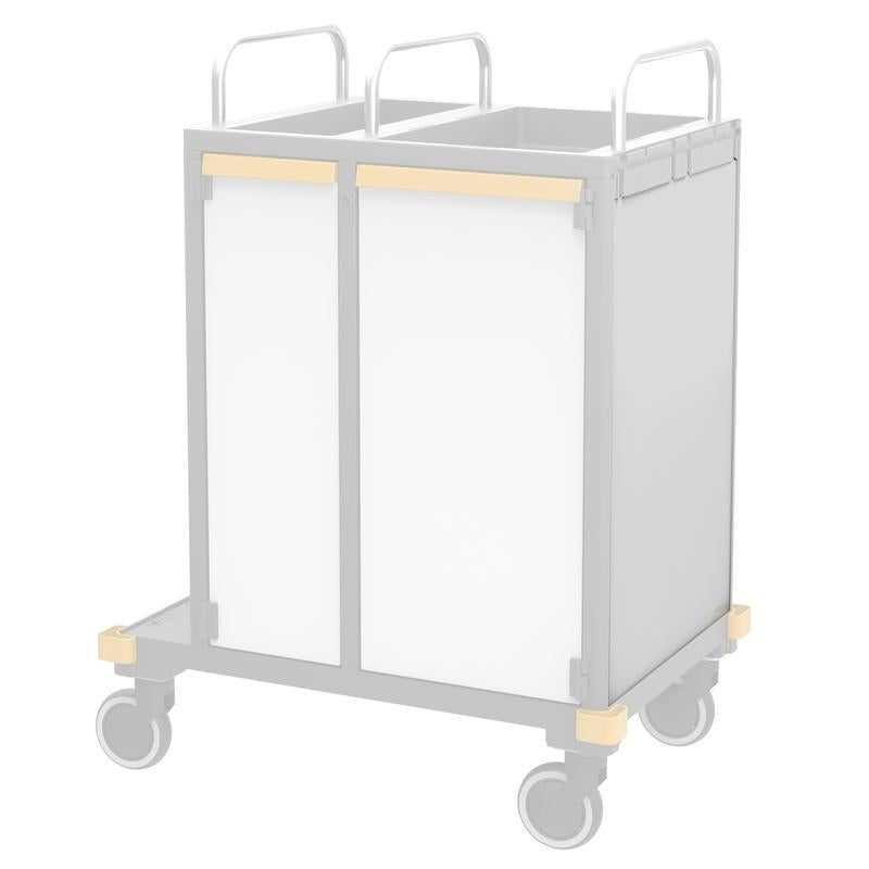 VERMOP sidovägg Platina Vit, 714 x 497 x 3 cm