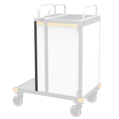 VERMOP hörnprofillist med lås till vänster, 74 x 4 x 2 cm