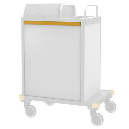 VERMOP bakvägg H+ 10l låda Platina Vit 738 x 600 x 9 cm