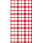 Duni GmbH:s servetter i cellväv, 40 x 40 mm, 3-lagers, 1/8-vikta Giovanni-servetter (förpackning om 250 stycken) har ett klassiskt röd-vitt gingham-rutmönster med ett jämnt återkommande motiv och en praktisk 1/8-vikning.