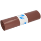 En rullad brun EMIL DEISS KG DEISS 17001 typ 60 soppåse (700x1100 mm, 25 stycken/rulle) med en vit-blå "Premium"-etikett i mitten, på vit bakgrund.