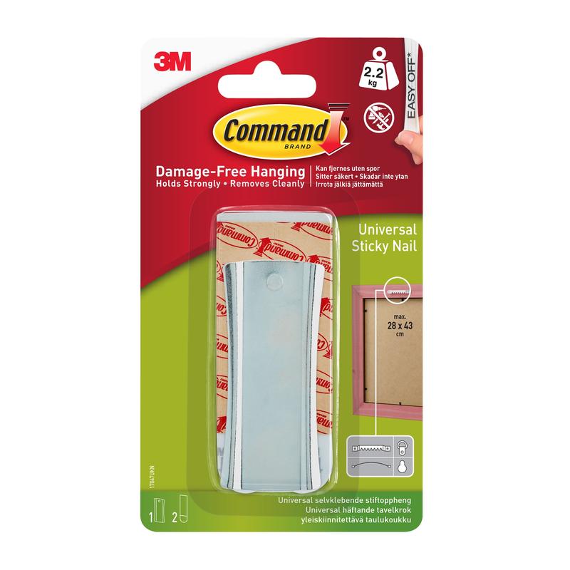 Command™ Universal självhäftande spik 17047 | Påse (4 stycken)