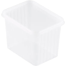 Der Fixpack® rechteckig mit Deckel Transparent PP 145x110x110 von Duni GmbH ist ein klarer Aufbewahrungsbehälter, ideal zur organisierten Lagerung. Die Packung enthält 25 Stück und eignet sich für Lebensmittel.