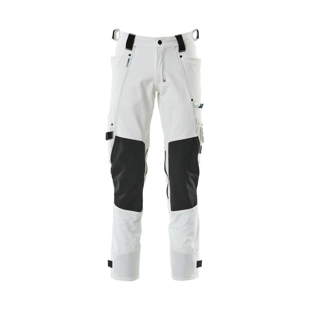 Byxor med knäfickor av Dyneema, stretchbyxor, vit