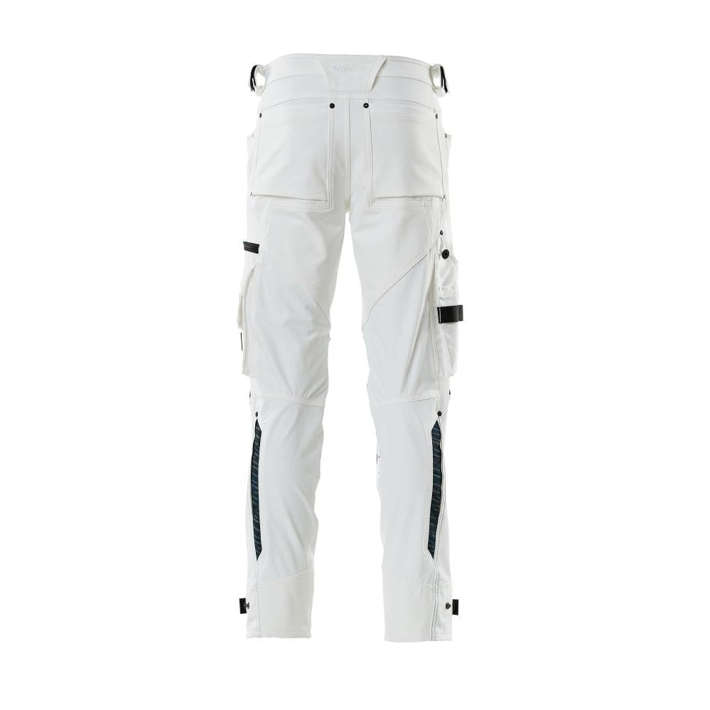 Byxor med knäfickor av Dyneema, stretchbyxor, vit