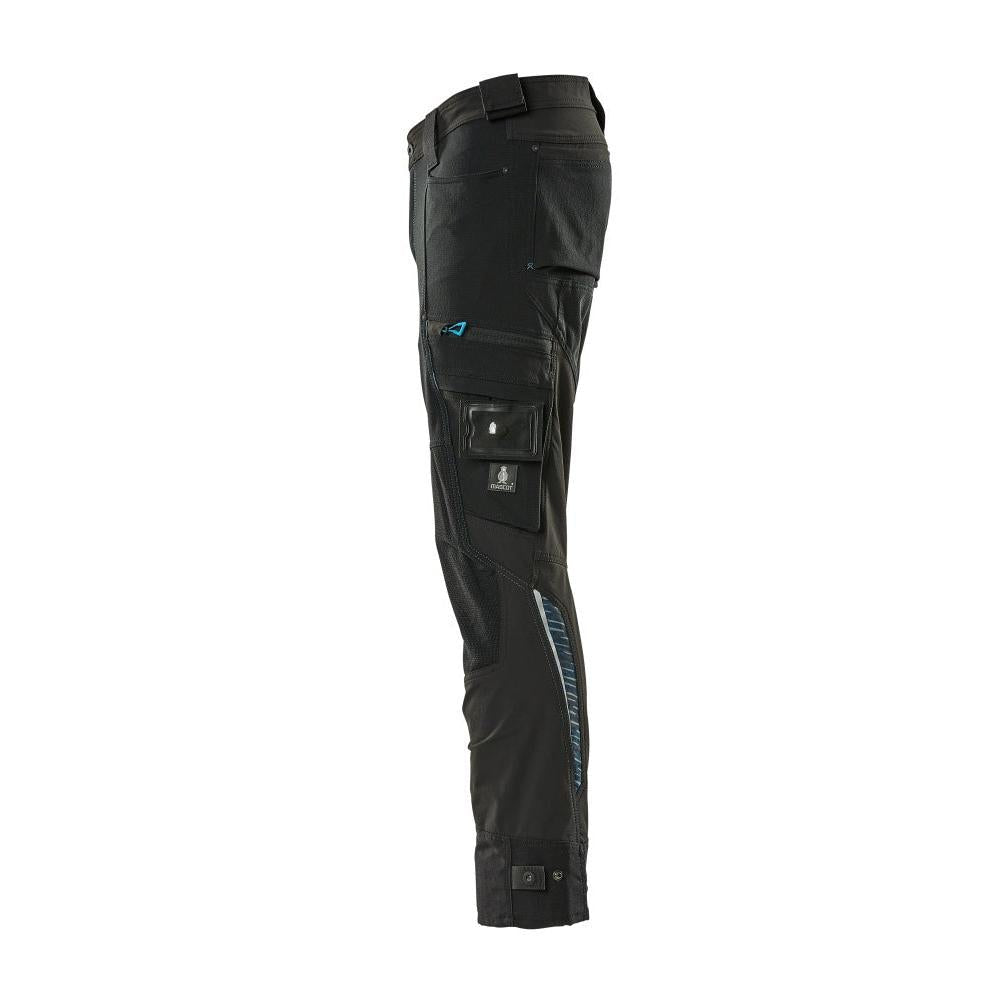 Byxor med knäfickor av Dyneema, stretchbyxor, svarta