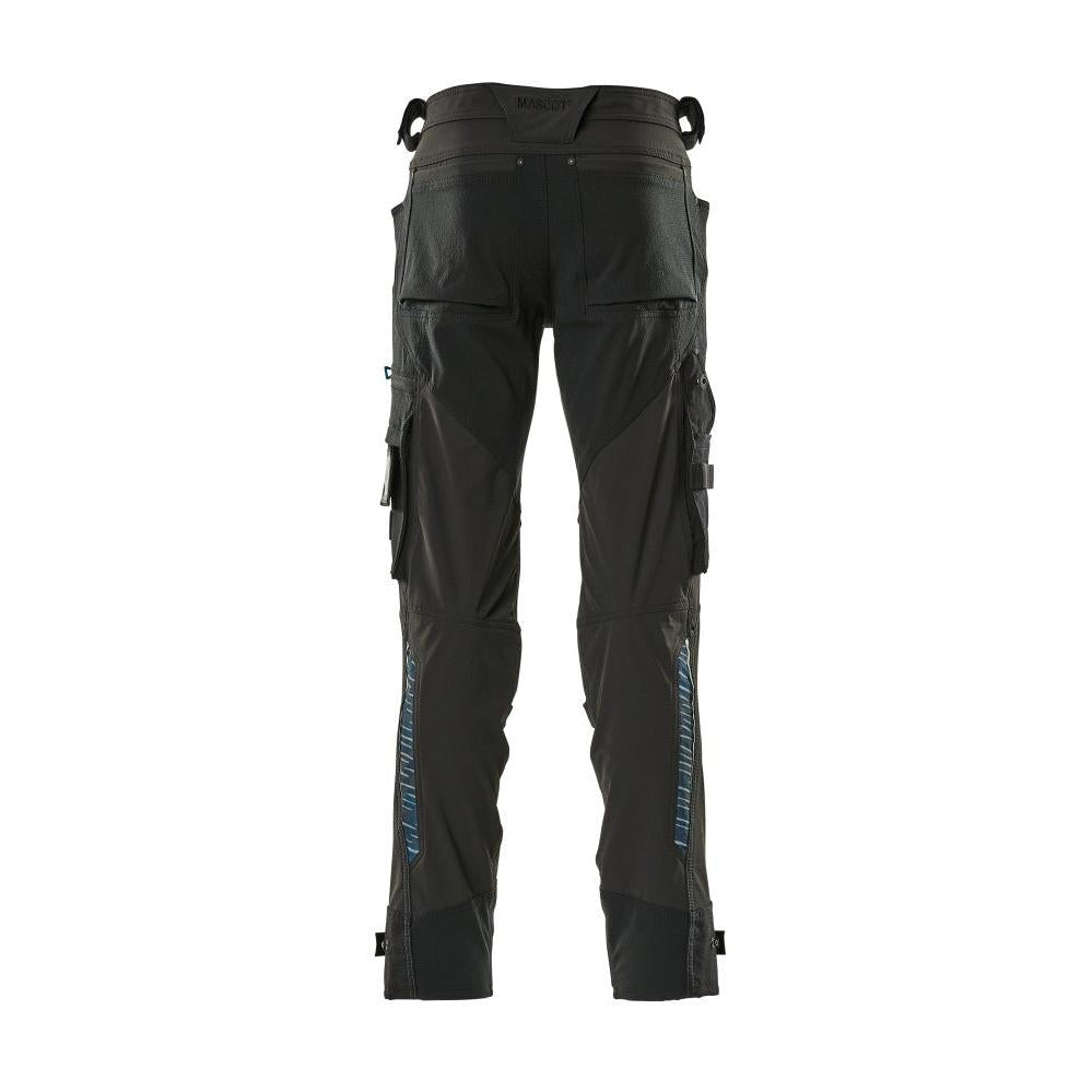 Byxor med knäfickor av Dyneema, stretchbyxor, svarta