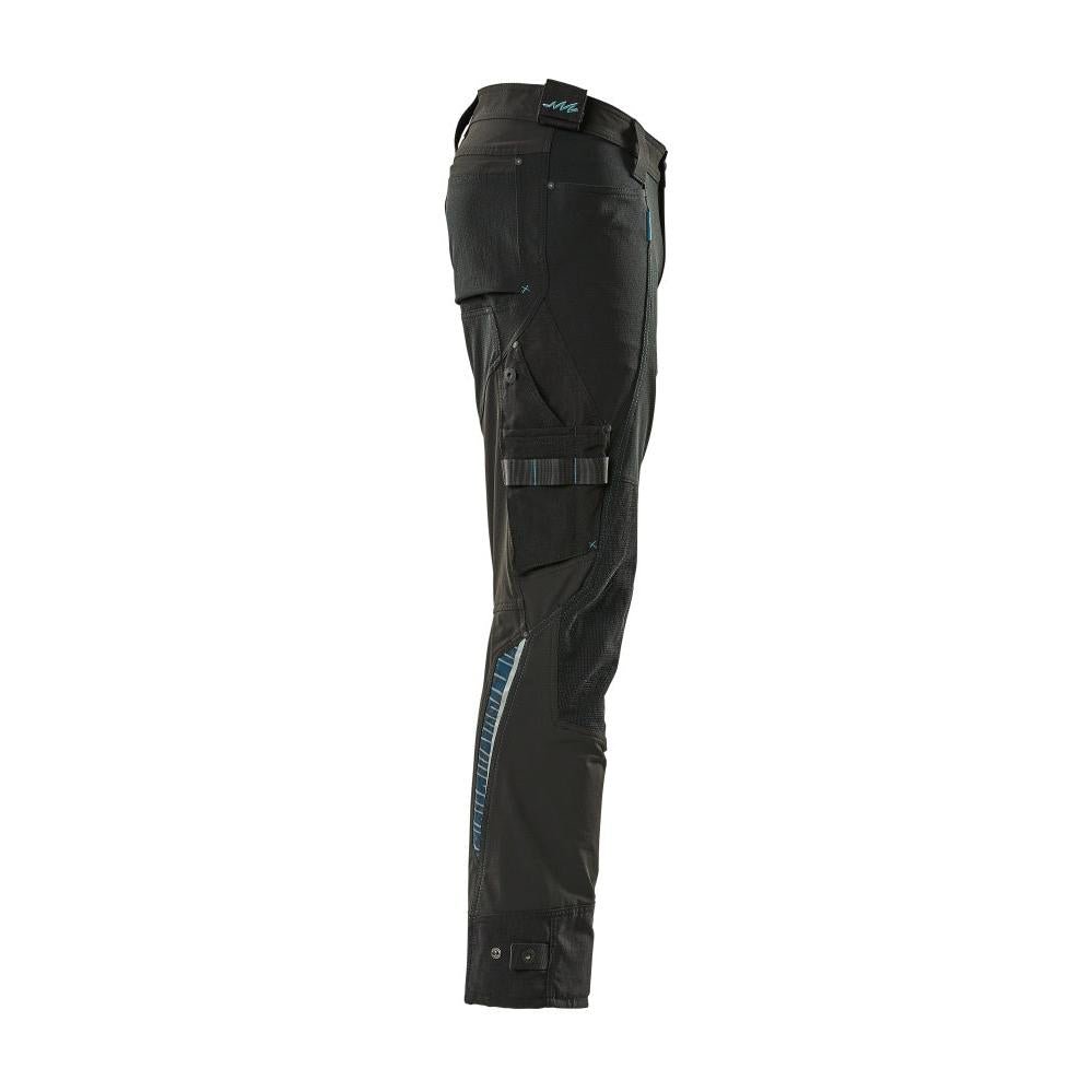 Byxor med knäfickor av Dyneema, stretchbyxor, svarta