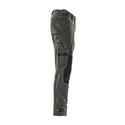 Byxor med knäfickor av Dyneema, stretchbyxor, mörk antracit